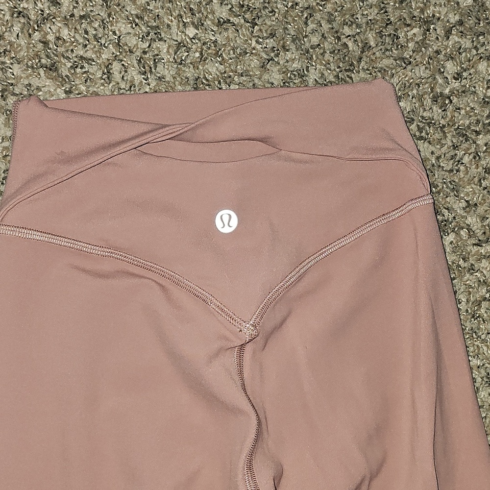 Lululemon Align No Line Twist Tight 25". Sz 2 High Rise! Red Clay - Picture 7 of 11